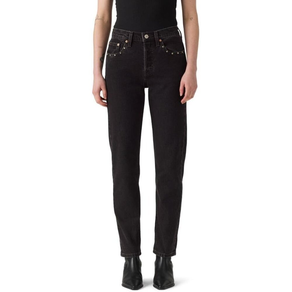 Women's 501 Original Fit Jeans Cotton Blend Mid Rise Straight Leg Casual